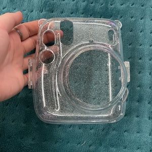 Instax Mini 11 Transparent Glitter Plastic Case Cover
